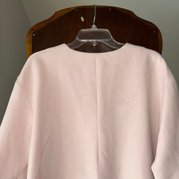 NWT COS Pink Trench coat full zip women’s size 10 retail $225 - Picture 10 of 12